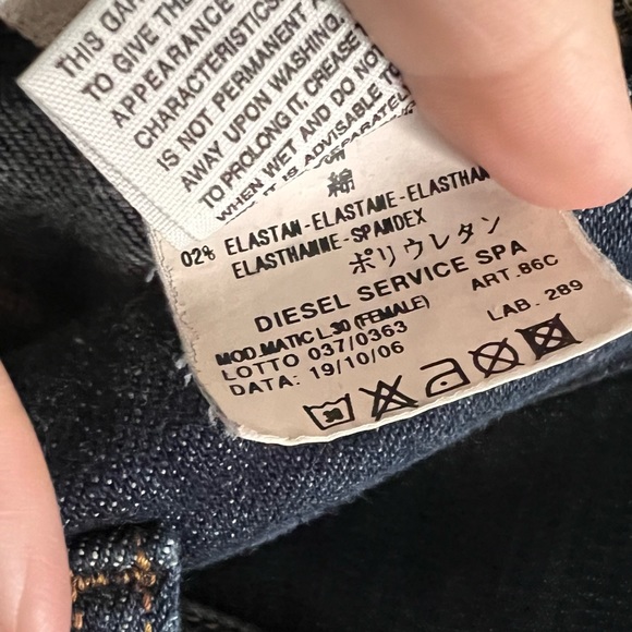 Vintage Y2K Diesel Jeans size W29 L30 - Picture 8 of 11